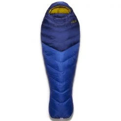 Sacs De Couchage RAB NEUTRINO 400 NIGHTFALL BLUE LONG 23 Bleu / Jaune