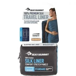 Draps Sac De Couchage SEA TO SUMMIT DRAP DE SAC SOIE STRETCH TRAVELLER PILLOW INSERT GREEN 22 Vert