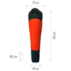 Sacs De Couchage MILLET SYNTEK -5° REG DARK ORION/FIRE 23 Rouge / Bleu -Materiels camping Boutique 9 85490 mic1115 9187 04