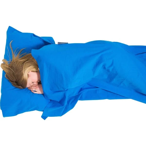 Draps Sac De Couchage LIFEVENTURE COTTON SLEEPING BAG LINER RECTANGULAR BLUE 23 Bleu 2 Draps Sac De Couchage LIFEVENTURE COTTON SLEEPING BAG LINER RECTANGULAR BLUE 23 Bleu – Image 2