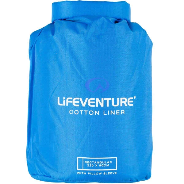 Draps Sac De Couchage LIFEVENTURE COTTON SLEEPING BAG LINER RECTANGULAR BLUE 23 Bleu 6 Draps Sac De Couchage LIFEVENTURE COTTON SLEEPING BAG LINER RECTANGULAR BLUE 23 Bleu – Image 6