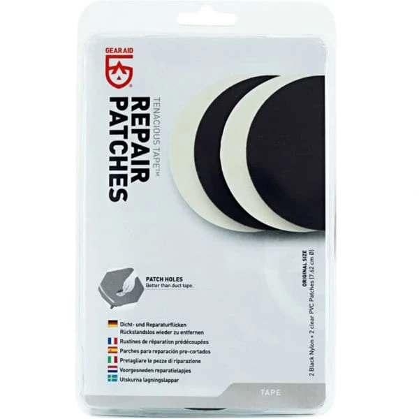 Accessoires Tente MCNETT TENACIOUS TAPE PATCHS NYLON/PVC 22 Blanc / Noir 1 Accessoires Tente MCNETT TENACIOUS TAPE PATCHS NYLON/PVC 22 Blanc / Noir
